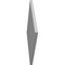 Ekena Millwork Diamond Surface Mount PVC Gable Vent: Functional, w/ 2"W x 1-1/2"P Brickmould Frame, 40"W x 40"H GVPDI40X4002SF - alternate 2